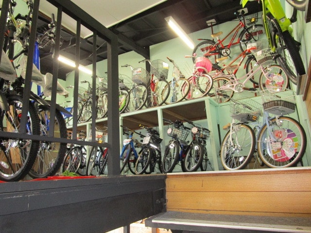 2階自転車